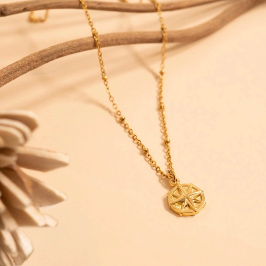 North Star Compass Charm